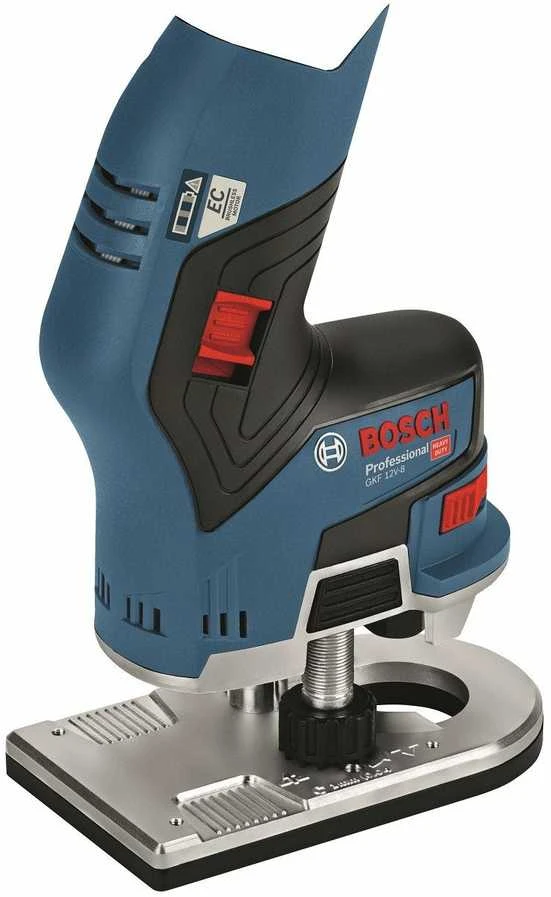 Bosch Akumuliatorinė rankinė freza GKF 12V-8, be akumuliatoriaus ir kroviklio