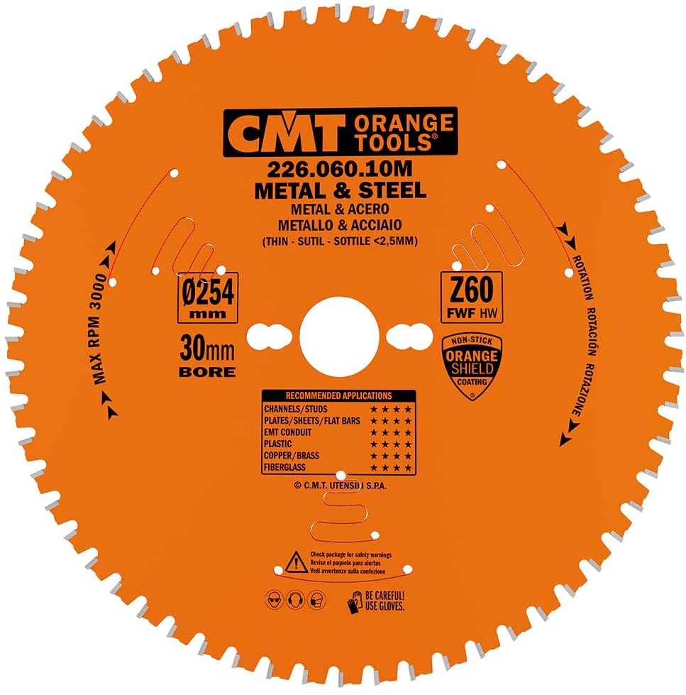 Diskas pjovimo 254x2,2/1,8x30 Z60 8'FWF HM, CMT