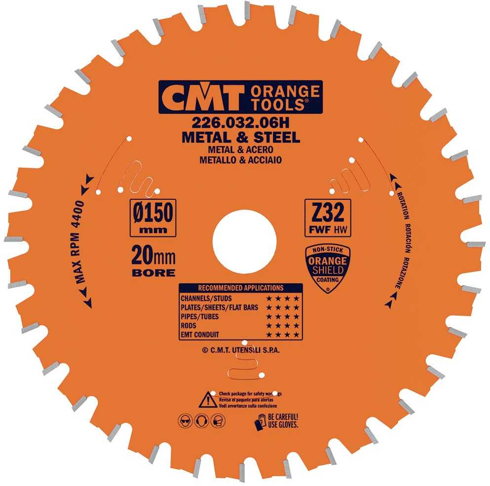 Pjovimo diskas metalui CMT 226; 150x1,6x20; Z32; 0°