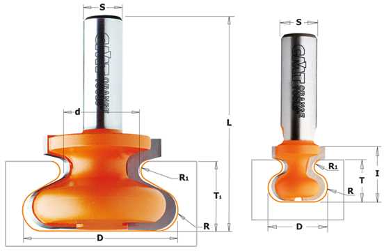 Freza HM S=8 D=19,05x19,05, CMT