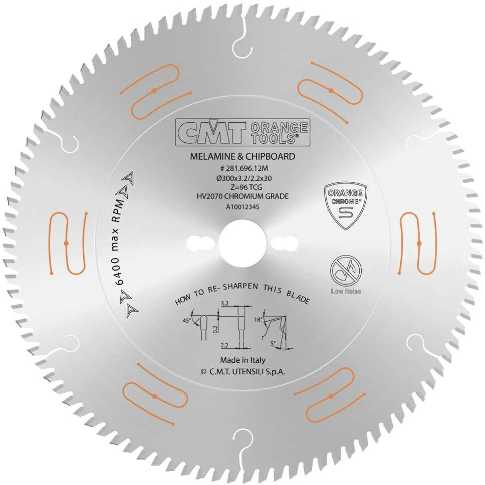 Diskas pjovimo 300x3.2/2.2x30 Z96 HM (CHROME), CMT