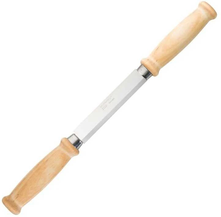 Medžio drožinėjimo peilis su dviem rankenom Morakniv® 220, tiesus, 114mm geležtė.
