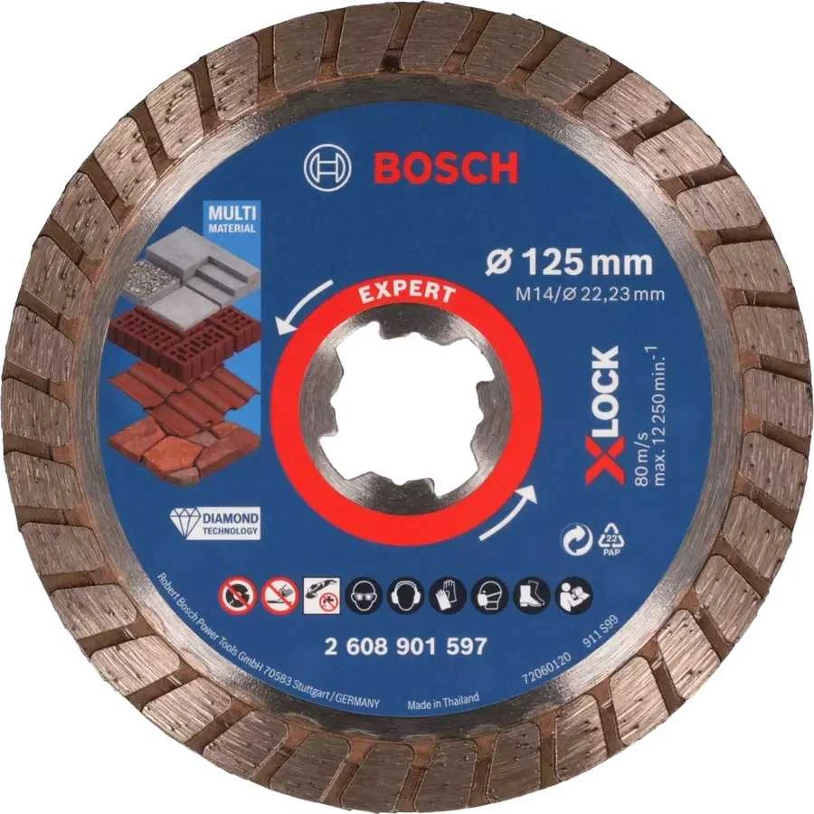 Bosch XLOCK Deimant.pjov.diskas Multi Material TURBO 125