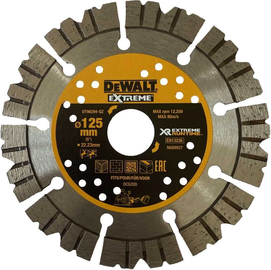 Stanley Deimantinis pjovimo diskas DeWalt Extreme; 125x2x22,23 mm