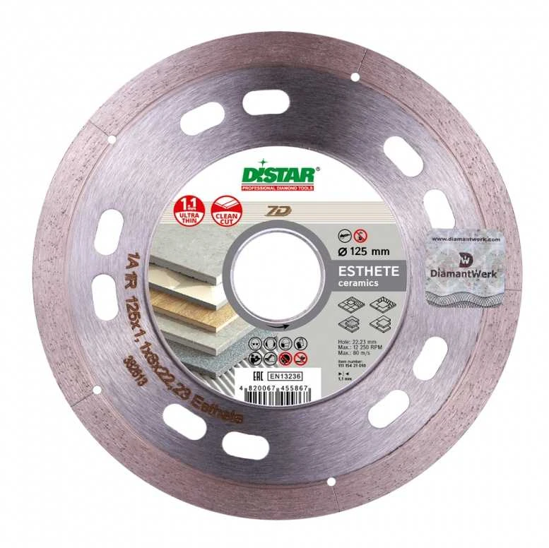 115MM DISTAR ESTHETE Deimantinis diskas porcelianui, akmens masei, keramikai