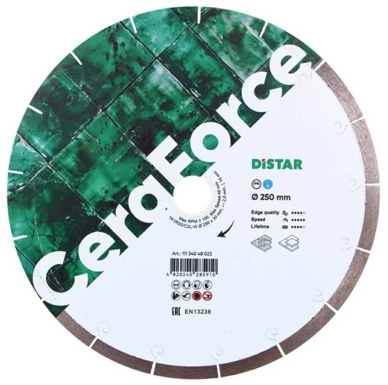 Deimantinis diskas terasinėms plytelėms, klinkeriui 300 x 25,4 mm, CeraForce, Distar