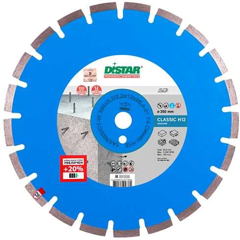 Deimantinis pjovimo diskas DISTAR 12185004160; 350x25,4x3,2 mm