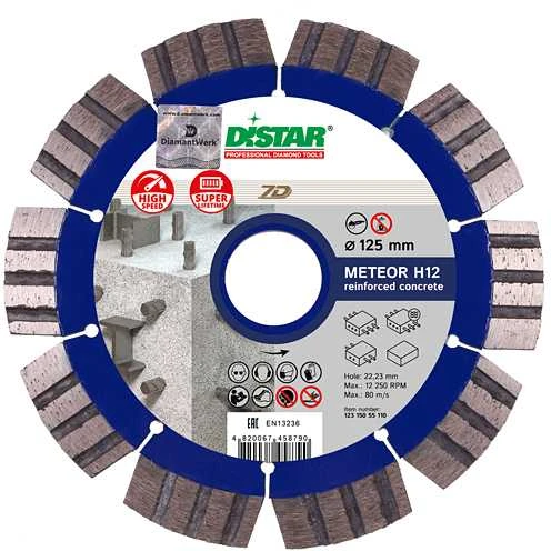 125MM DISTAR METEOR H12 Deimantinis diskas gelžbetoniui, hidrotechniniam betonui