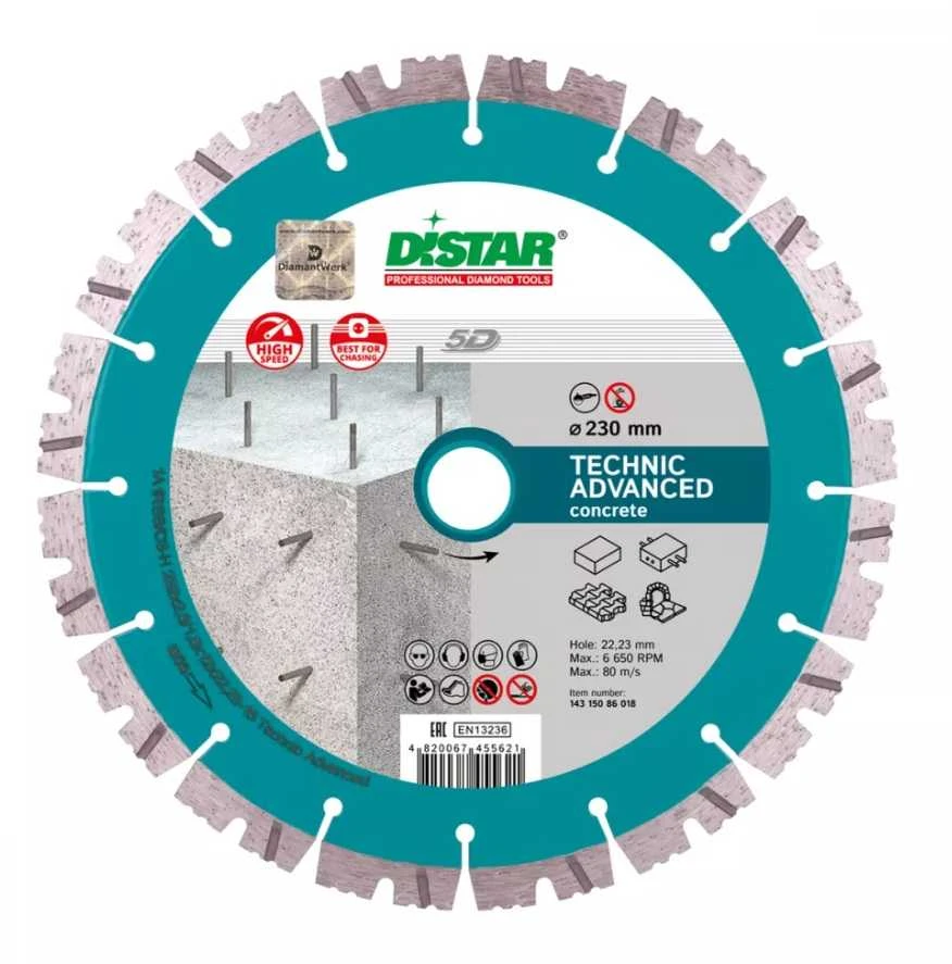 230MM DISTAR TECHNIK ADVANCED Deimantinis diskas betonui