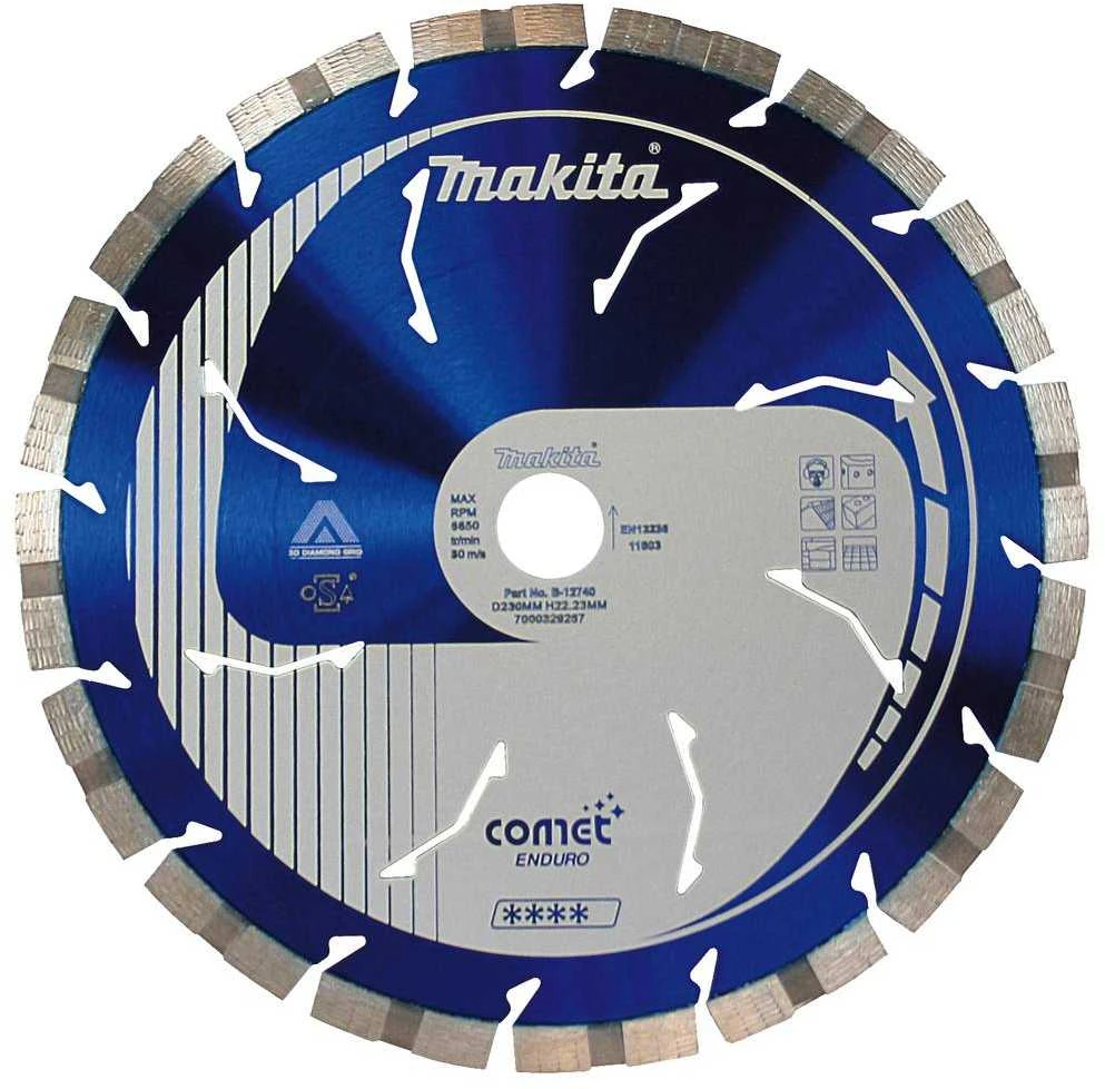 Makita Deimantinis diskas 230MM, COMET ENDURO B-12740 230X22,23MM