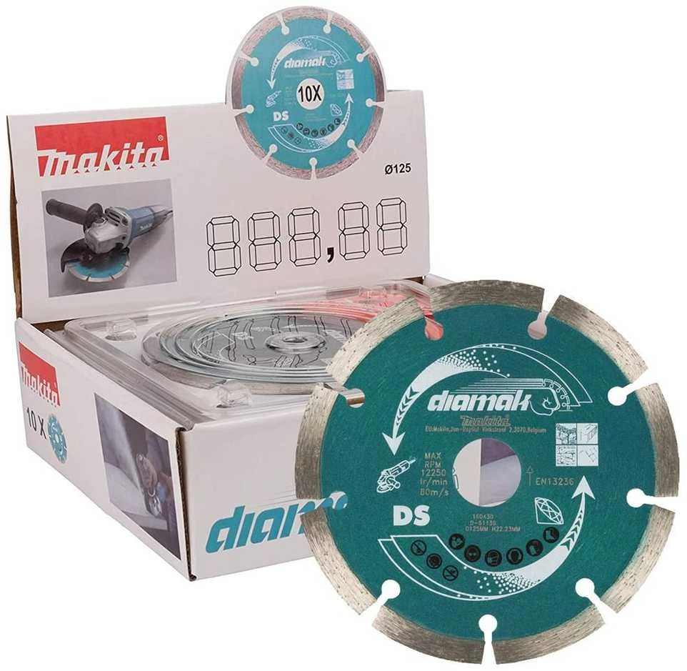 Deimantinis pjovimo diskas Makita D-61139; 125 mm; 10 vnt.