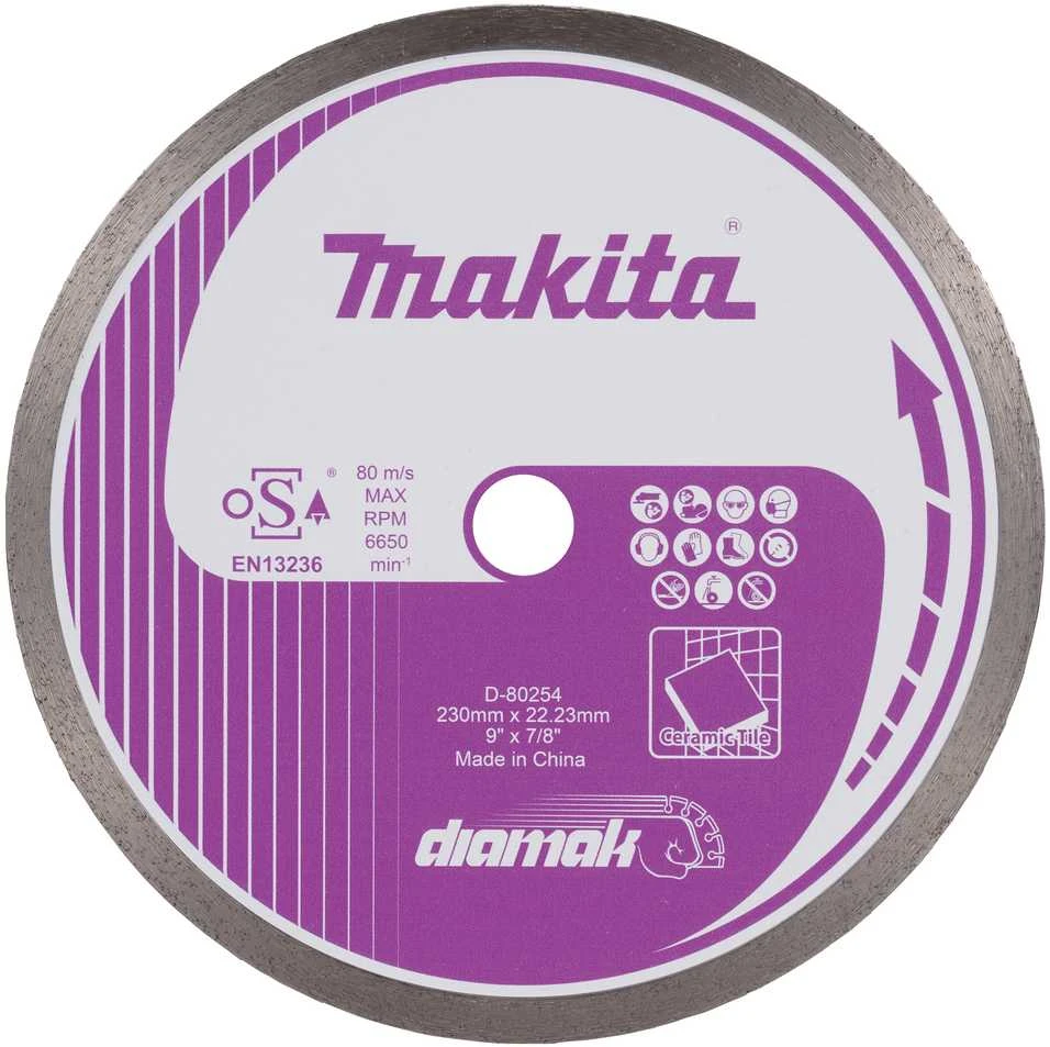 Makita Deimantinis pjovimo diskas, ø230 mm, skirtas keraminėms plytelėms pjauti D-80254