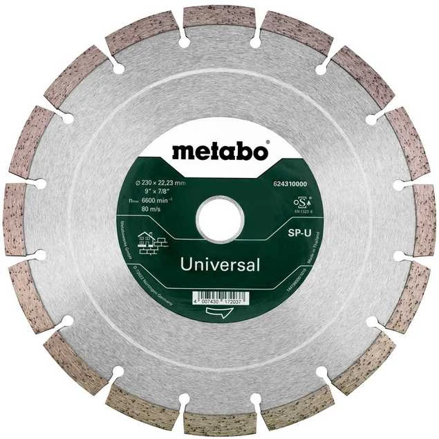 Deimantinis pjovimo diskas Metabo UNIVERSAL SP-U; 230x22,23 mm