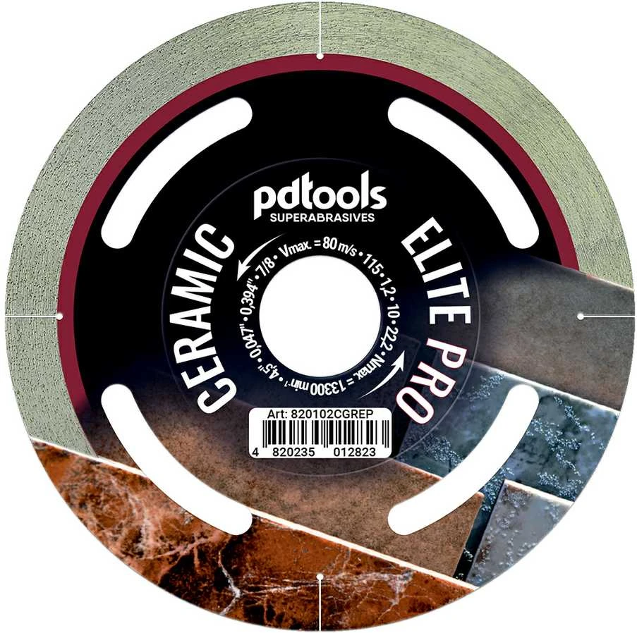 Pdtools Deimantinis diskas ELITE PRO, sausam/šlapiam pjovimui, Ø115 mm, 22.2 mm
