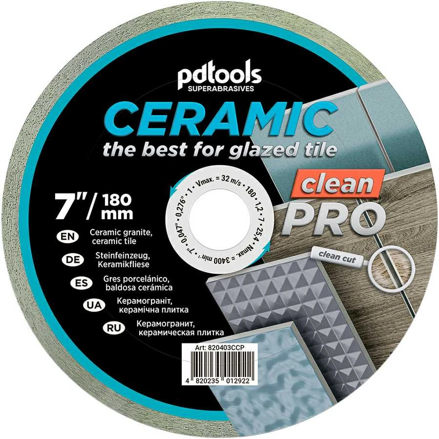 Pdtools Deimantinis diskas CLEAN PRO, šlapiam pjovimui, Ø200 mm, 25.4 mm
