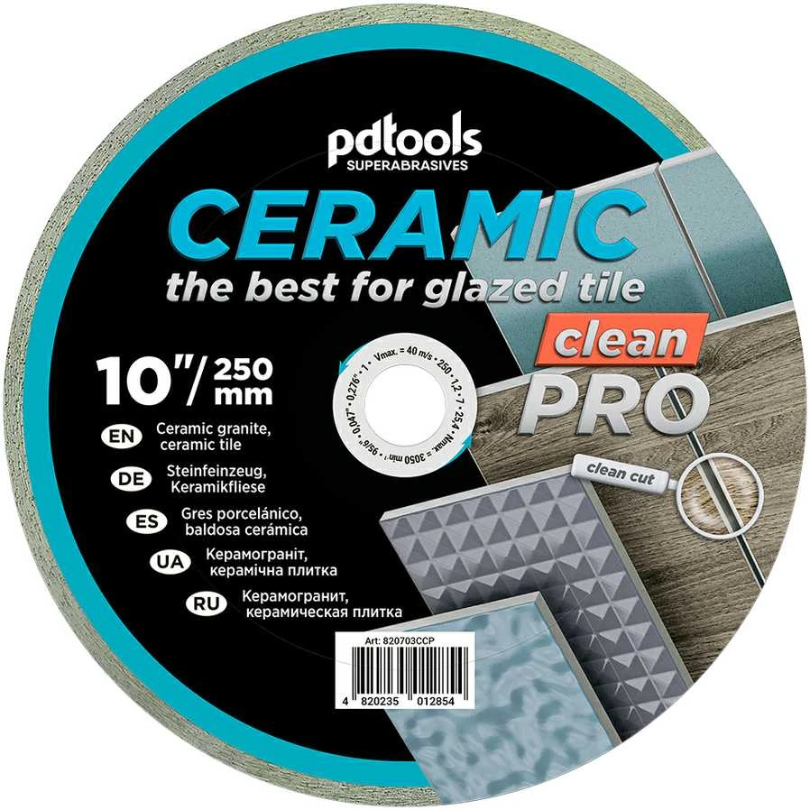Pdtools Deimantinis diskas CLEAN PRO, šlapiam pjovimui, Ø250 mm, 25.4 mm