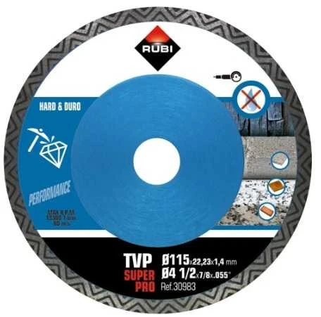Deimantinis pjovmo diskas Rubi 115 x 1.4 x 22.23