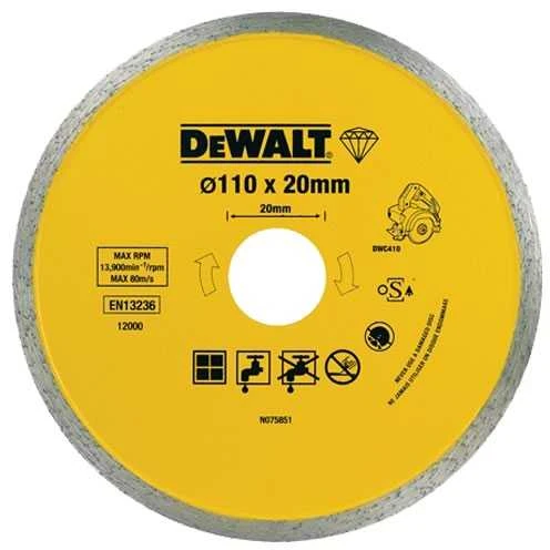 Dewalt deimantinis diskas 110 x 20 mm DT3715, skirtas DWC410