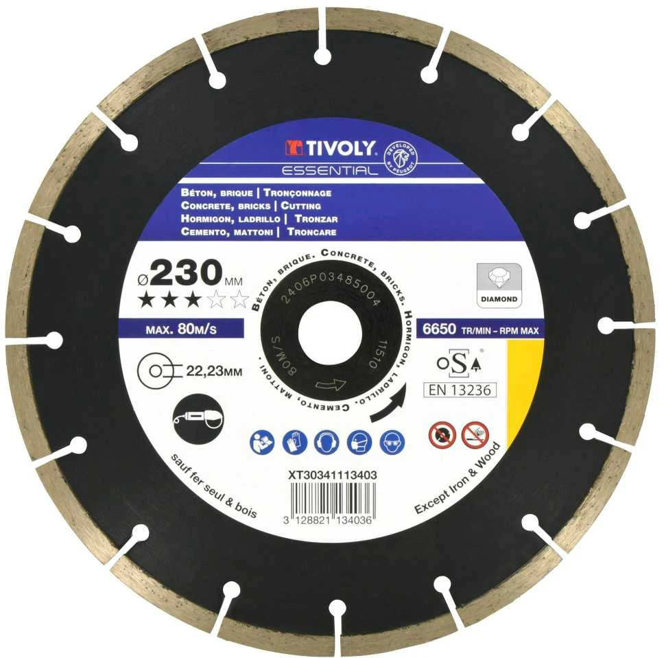Deimantinis diskas Tivoly segment 230x22,2x2mm