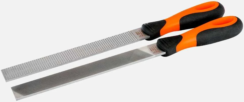 Bahco Ergo dildžių metalui ir medžiui, kombinuotas rinkinys 2 vnt. 8" 200mm, stambi ir vidutinio stambumo