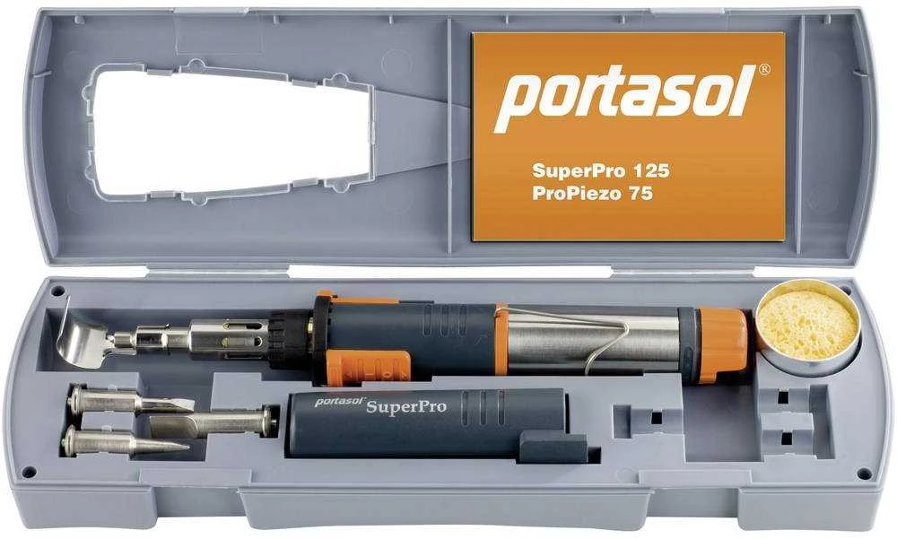 Dujinis lituoklis Portasol S-1K-N komplektas dėžutėje