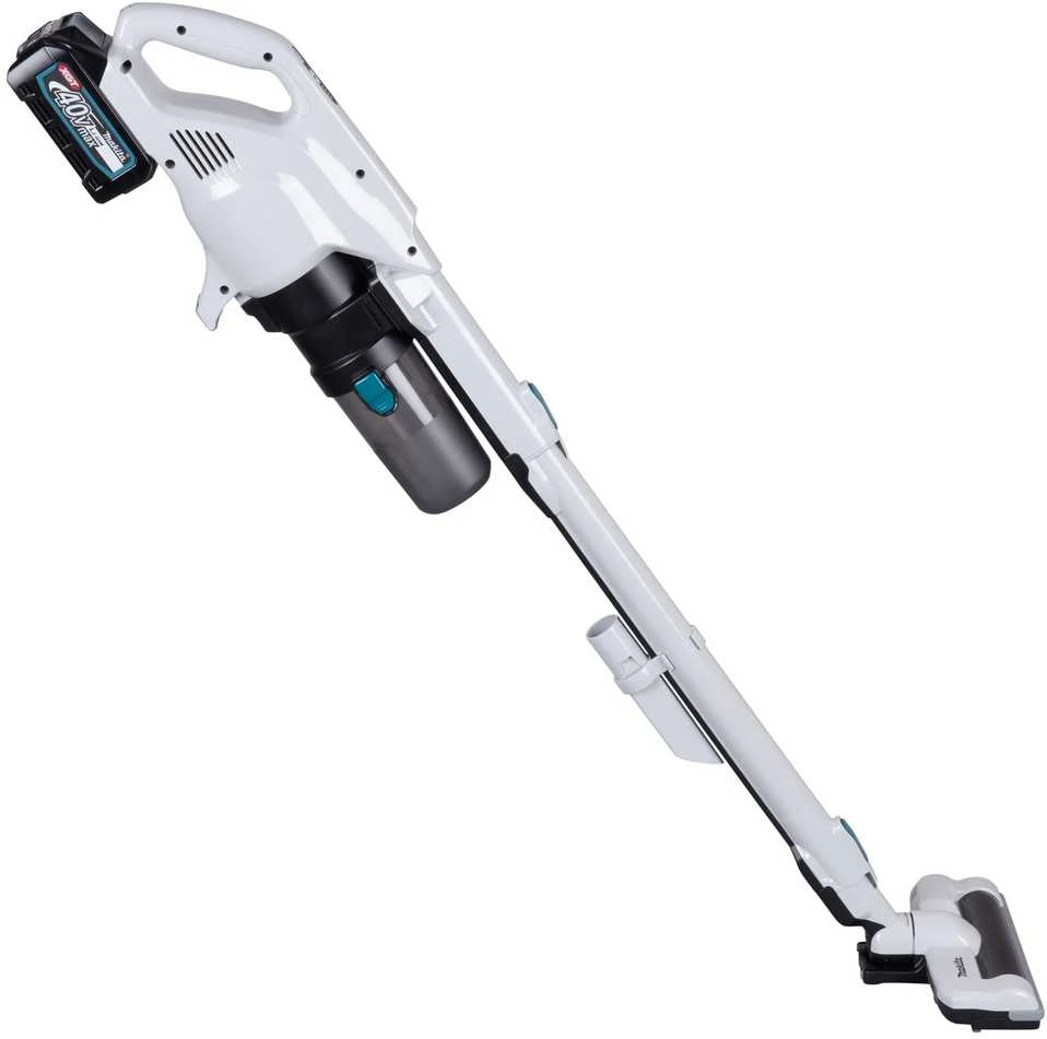Makita CL004GZ Akumuliatorinis dulkių siurblys 40V XGT, Elektrinis besisukantis šepetys, 110W, cikloninis, Be akumuliatorių ir kroviklio! Balts