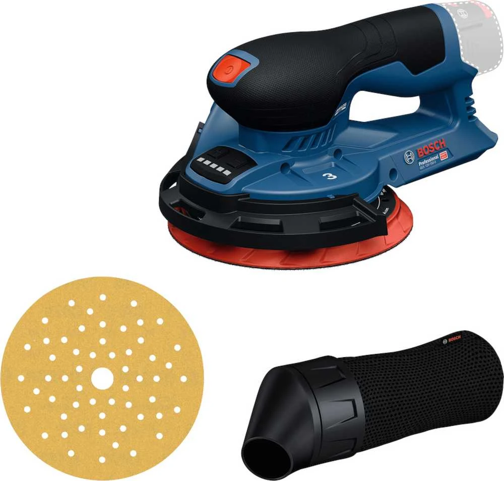Bosch 12V ekscentrinis šlifuoklis su priedais