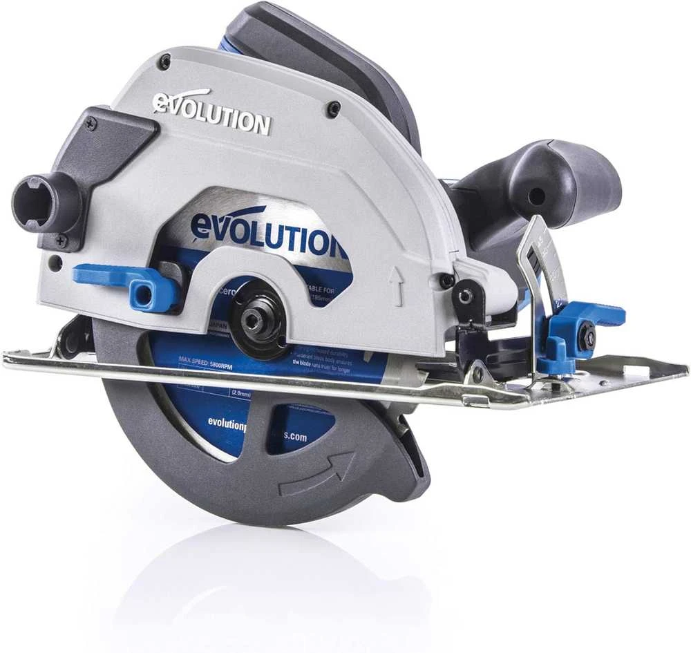 Elektrinis diskinis pjūklas Evolution S185CCSL; 185 mm; 1600 W