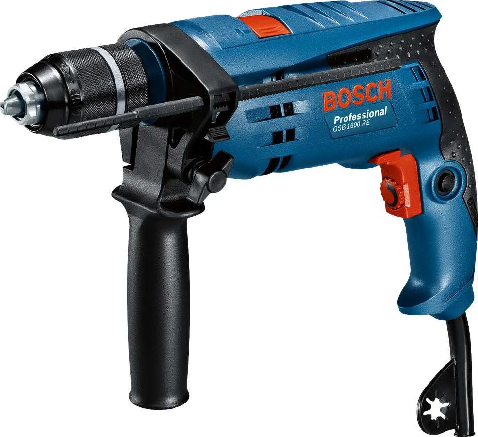 Elektrinis smūginis gręžtuvas Bosch GSB 1600 RE; 701 W