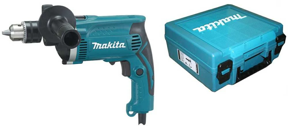 Makita smūginis gręžtuvas HP1630K 710W lagaminas
