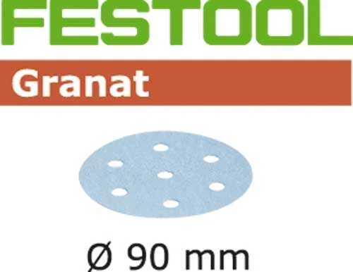 Festool Šlif. popierius rotaciniam šlifuokliui; Granat; Ø90 mm; P80; 50vnt.