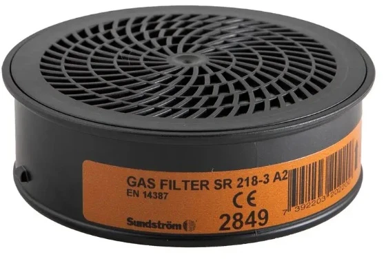 Sundström SR 218-3 A2 dujų filtras su oranžine etikete