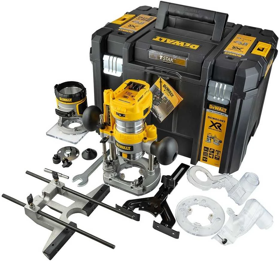 Akumuliatorinė freza DeWalt DCW604NT, BL, 6-8 mm