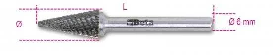 BETA DIDĖLĖ / SUKAMIEJI KŪGINIAI 16 x 25 mm 6 mm SHANK 426MD / T16