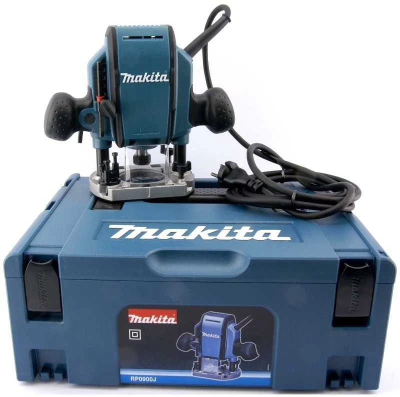 Vertikali freza Makita RP0900J,  6-8 mm, 27000 min-1, 900 W, 2,7kg, MAKPACK