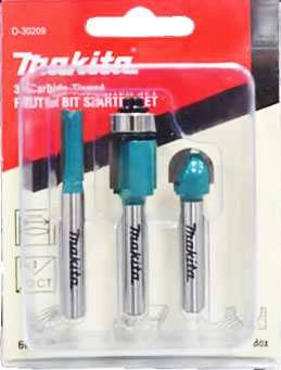 Makita Frezų rinkinys 3Vnt., 6mm cangei D-30209