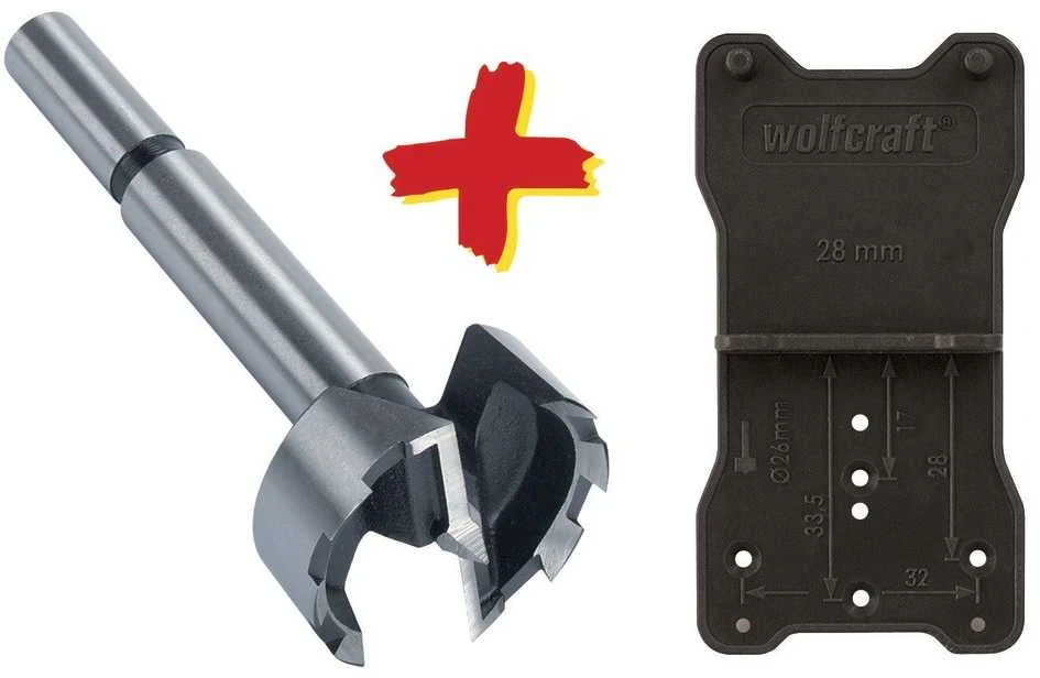 Furnitūros skylių grąžtas Wolfcraft 8728000; 35x90 mm