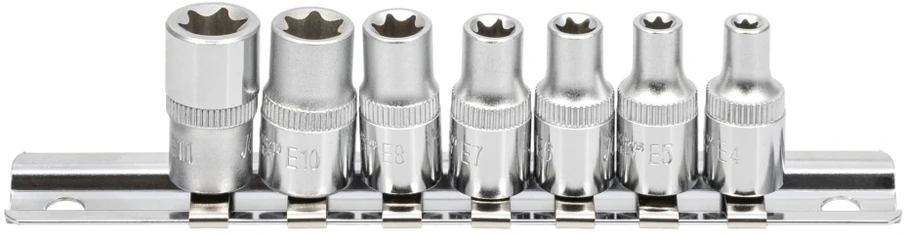 JONNESWAY KOMPLET NASADEK 7 vnt. (1/4")TORX S06H27S