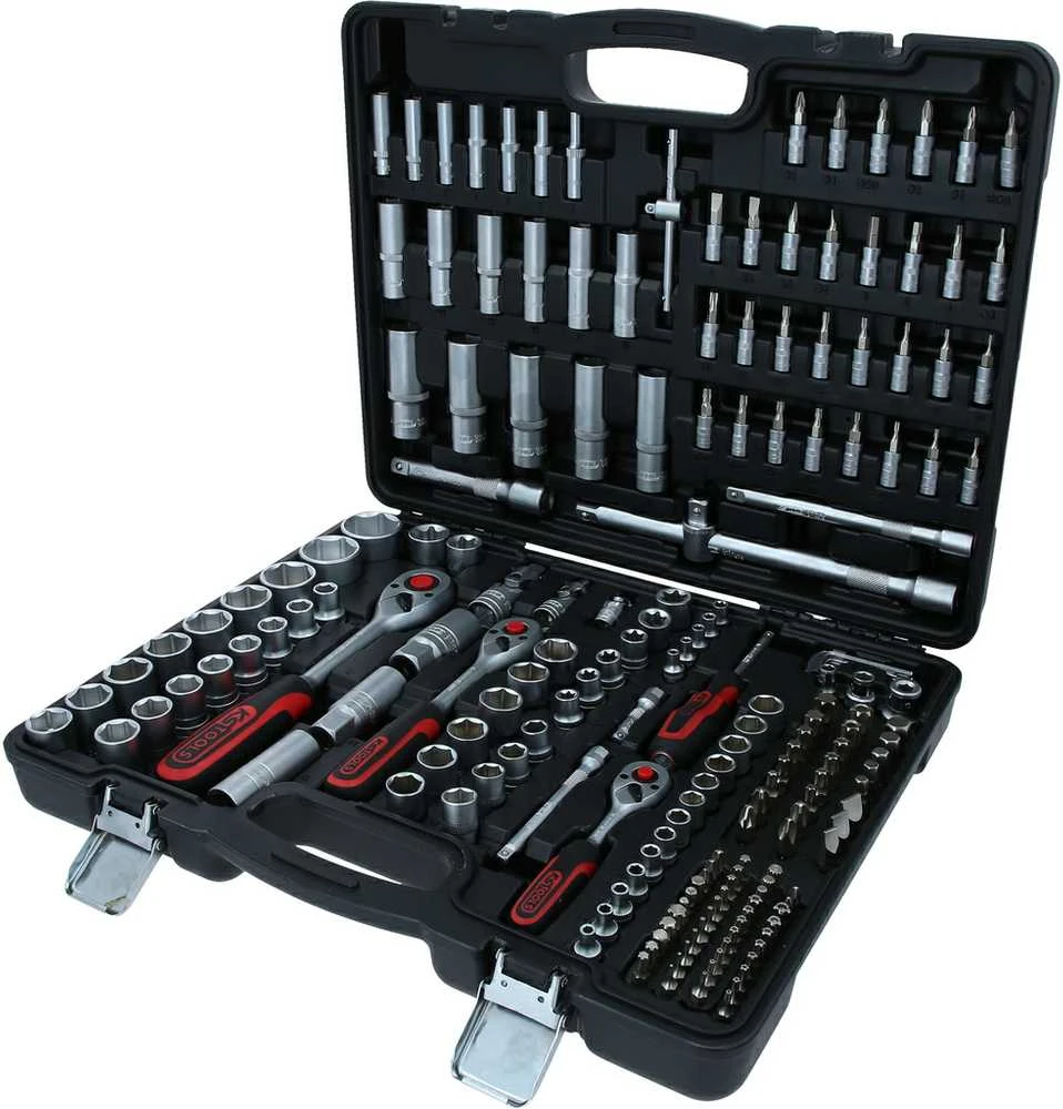 KS Tools, 195 vnt. galvučių ant. kompl., 1/4" + 3/8" + 1/2" 917.0795