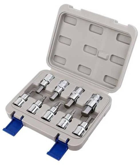 Galvučių su Hex antgaliais rinkinys 9 vnt 1/2" 4-17mm Irimo