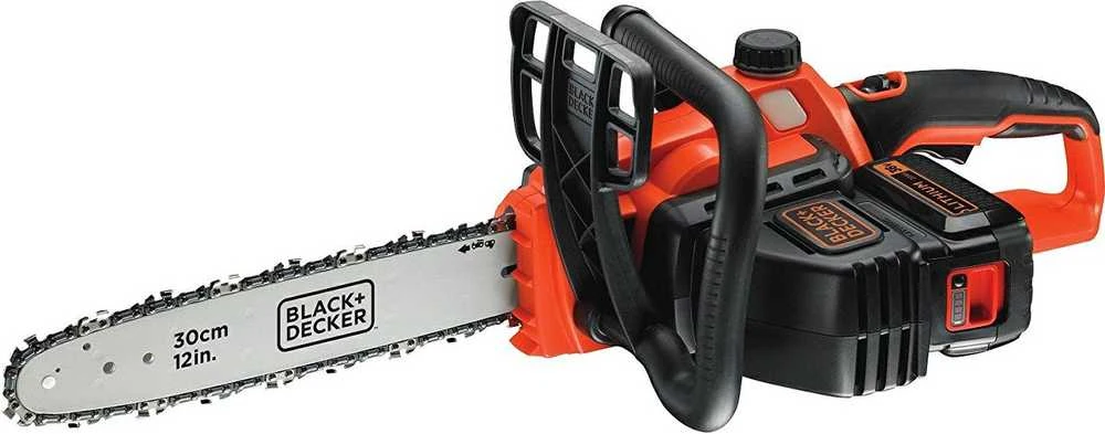 Black & Decker Juodas & Decker Akumuliatorinis grandininis pjūklas GKC3630L20 36V 2Ah 30 cm, Juodas & Decker
