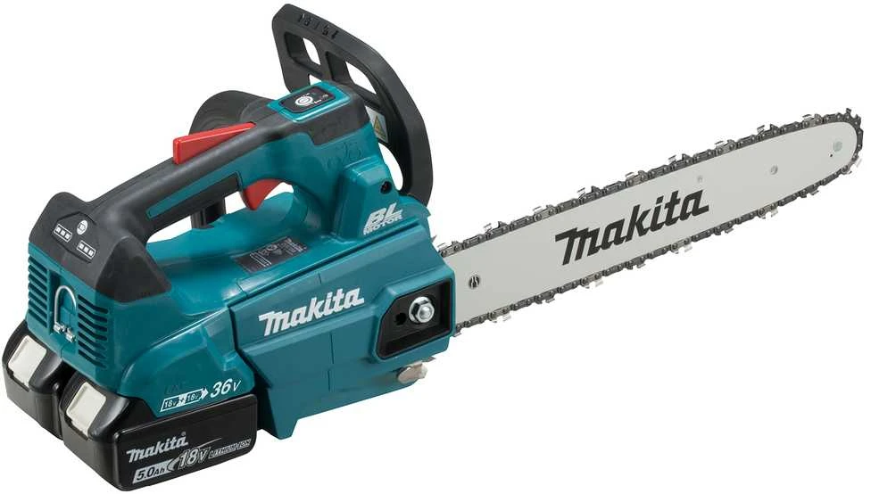 MAKITA grandininis pjūklas 2x18V DUC356PT2B 35cm 2x5,0Ah