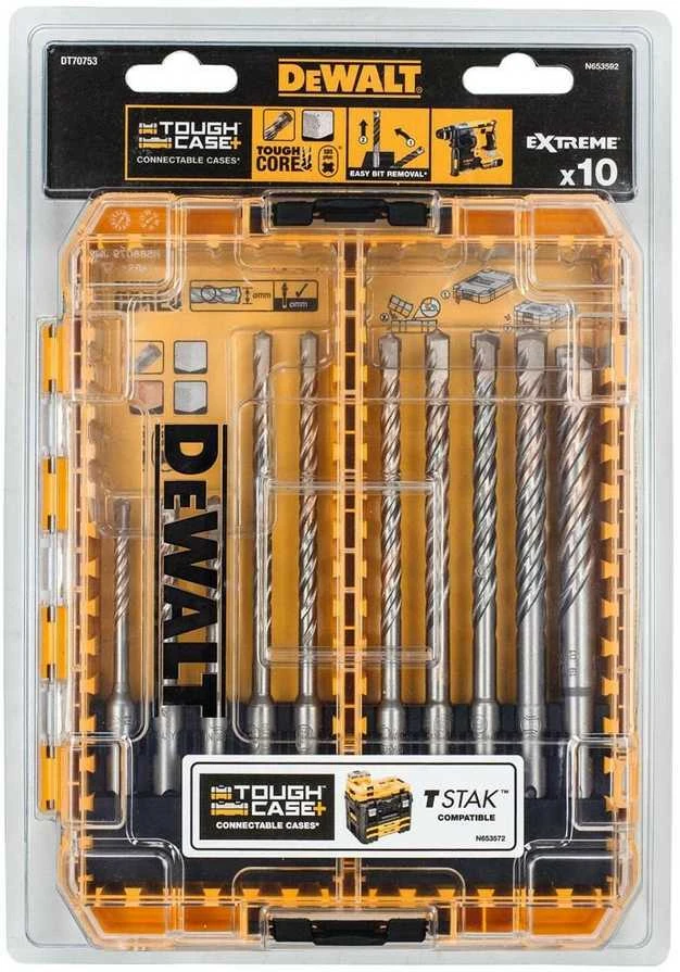 Grąžtas Grąžtų betonui rinkinys DeWalt DT70753; 10 vnt.