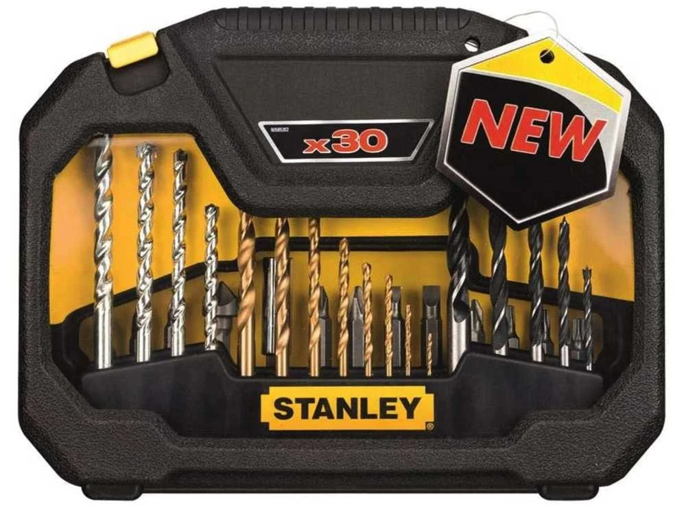 Grąžtas STANLEY Rinkinys sukimo antgalių I grąžtų 30el.