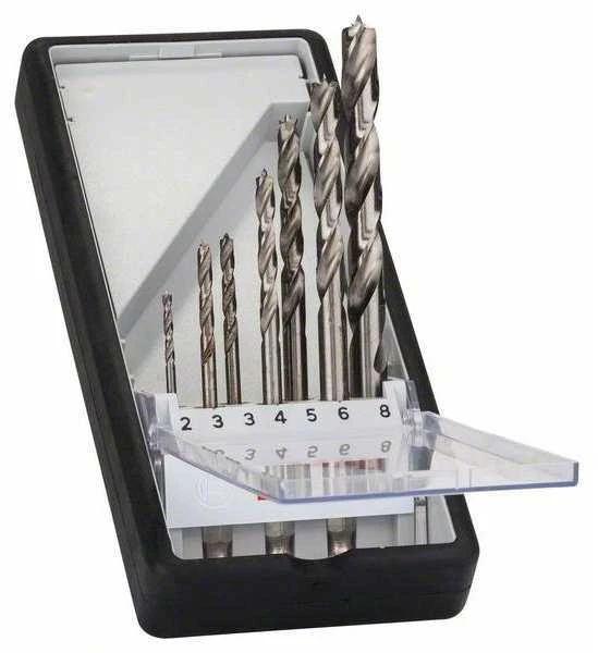Grąžtas Bosch 7 grąžtų kompl.medžiui Robust Line, 1/4"