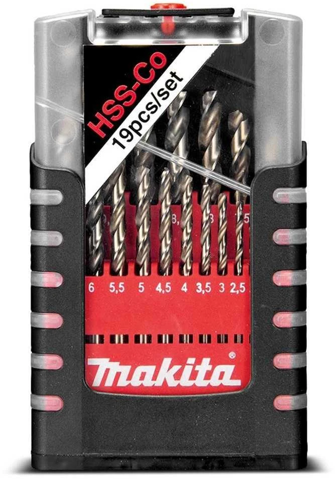 Grąžtas Makita Grąžtų komplektas 19 vnt. (1-10mm) HSS-Co 5% D-67561