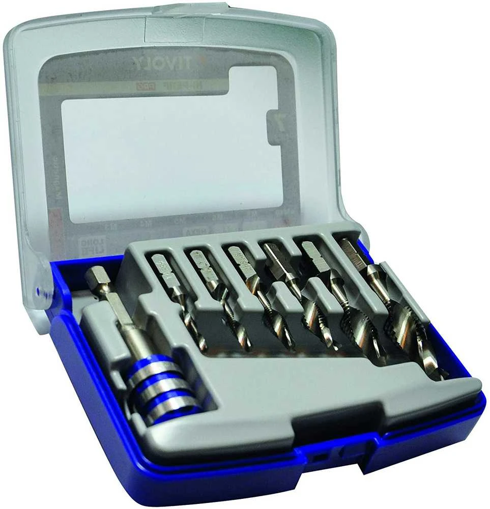 Grąžtas Tivoly Metalo grąžtų rinkinys 3-10mm, 7vnt, HSS, 1/4" kotelis, "Half-box"