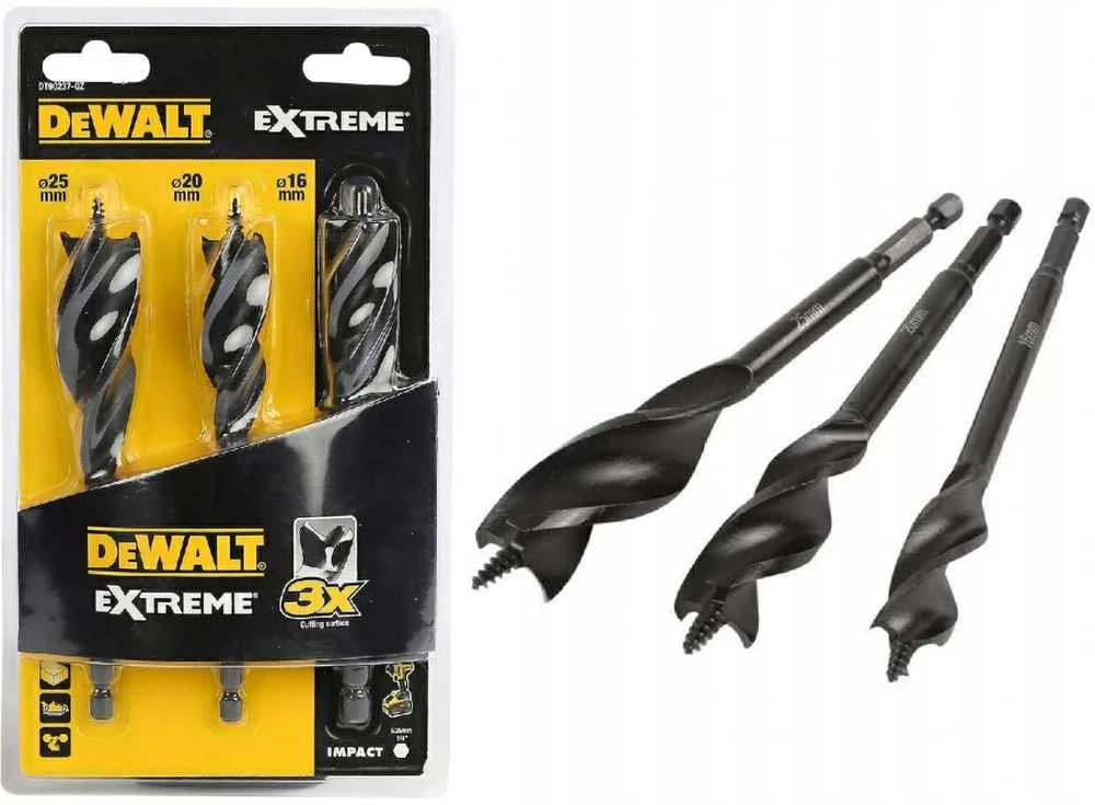Grąžtas Grąžtų rinkinys DeWalt DT90237-QZ; 1/4''; 16-25 mm; 3 vnt.