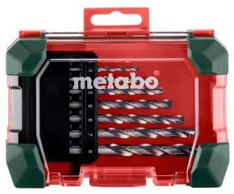 Grąžtas Grąžtų rinkinys metalui Metabo HSS-G SP; 8 vnt.