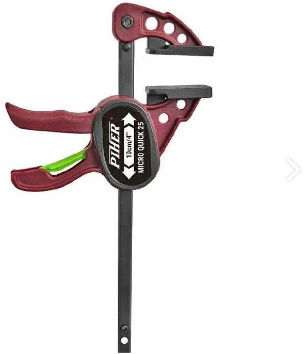 Greitos fiksacijos spaustuvai Piher Micro Quick, 2vnt kmpl, 10cm, max 25kg